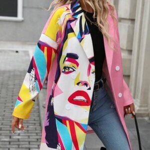 Graphic Maximalist Trench Coat